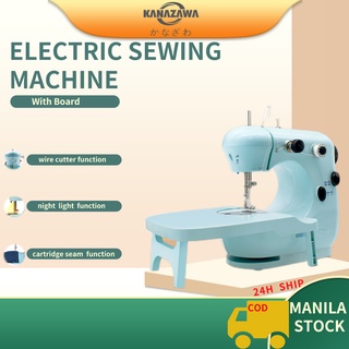 KANAZAWA Electric Sewing Machine Sewing kit with tool board mini portable home multifunction 2-Speed