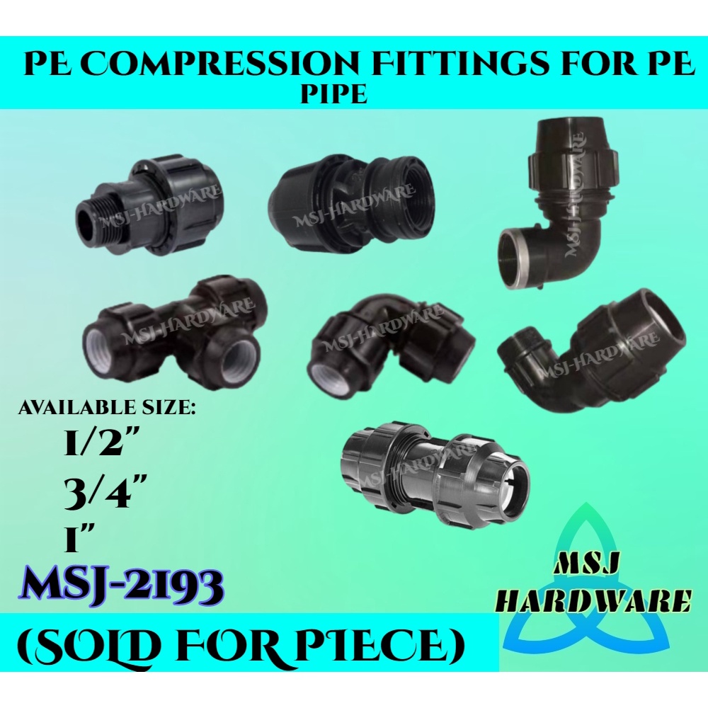 MSJ2193 PE Compression Fittings for PE PIPE Shopee Philippines