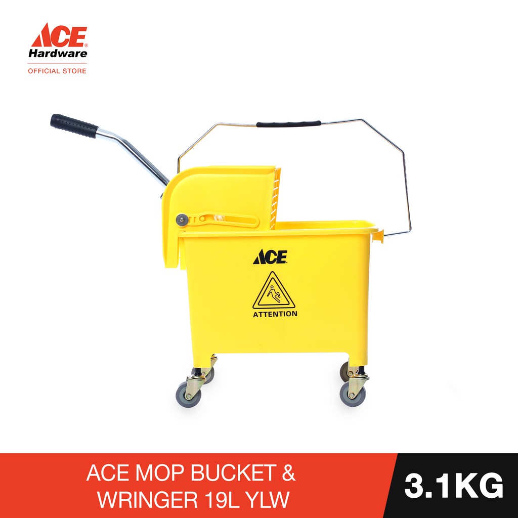 Ace Mop Bucket&Wringer 19L Ylw Shopee Philippines