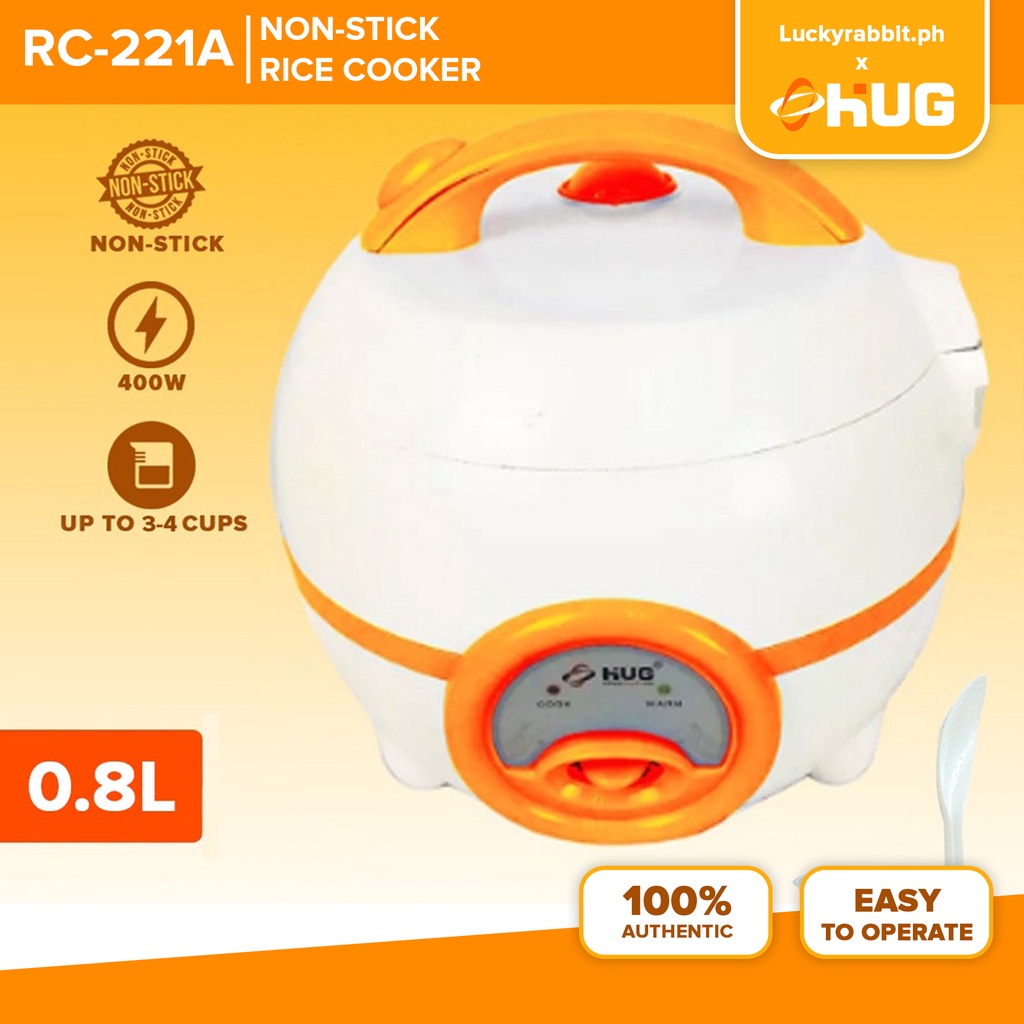 Rice Cooker Big On Sale 0.8 Liters Non Stick Rice Cooker Orange Rc221A
