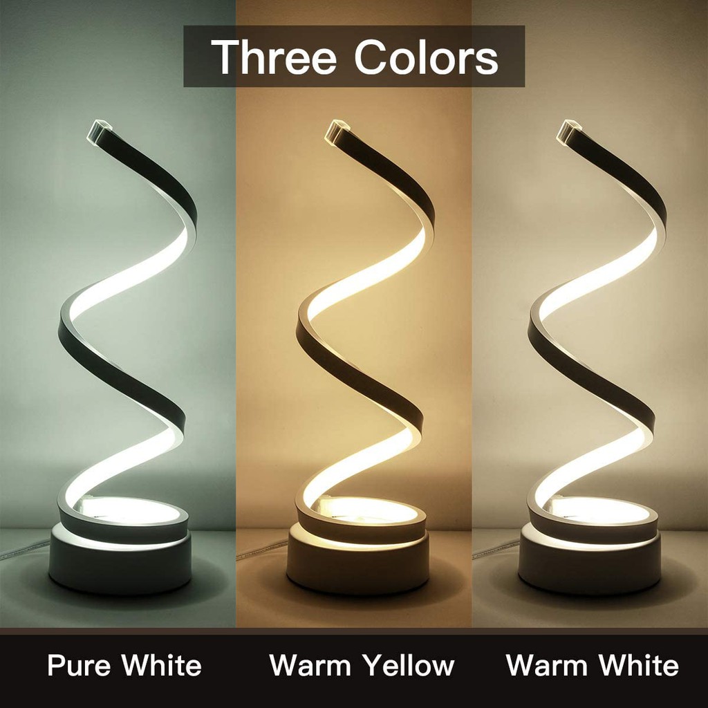 spiral table lamp