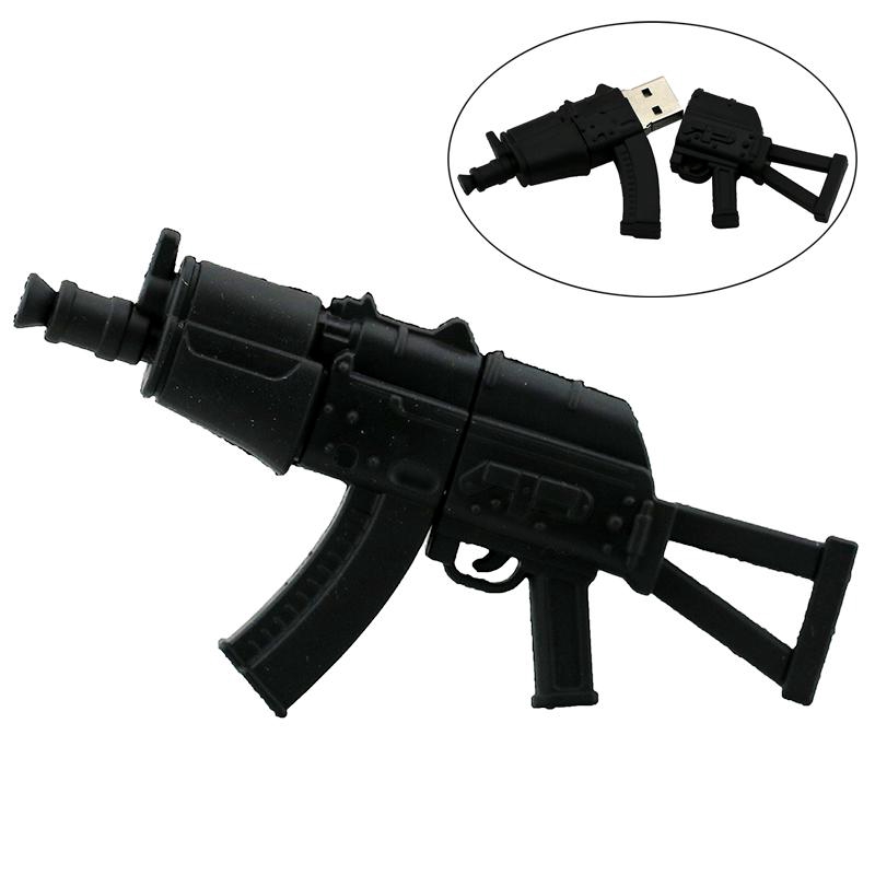Usb Flash Drive Cartoon Gun 8gb 16gb 32gb 64gb Handgun Thumb Drive Usb 2 0 Ak47 Pistol Pendrive Shopee Philippines