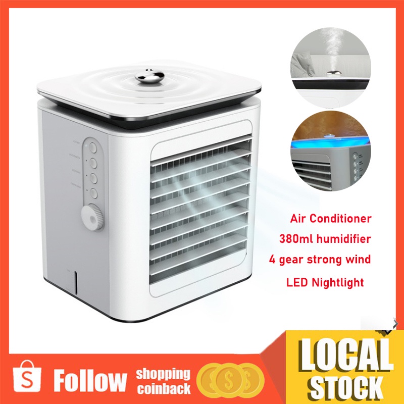 Air Conditioner Fan Portable Mini Air Cooler Aircon with Humidifier