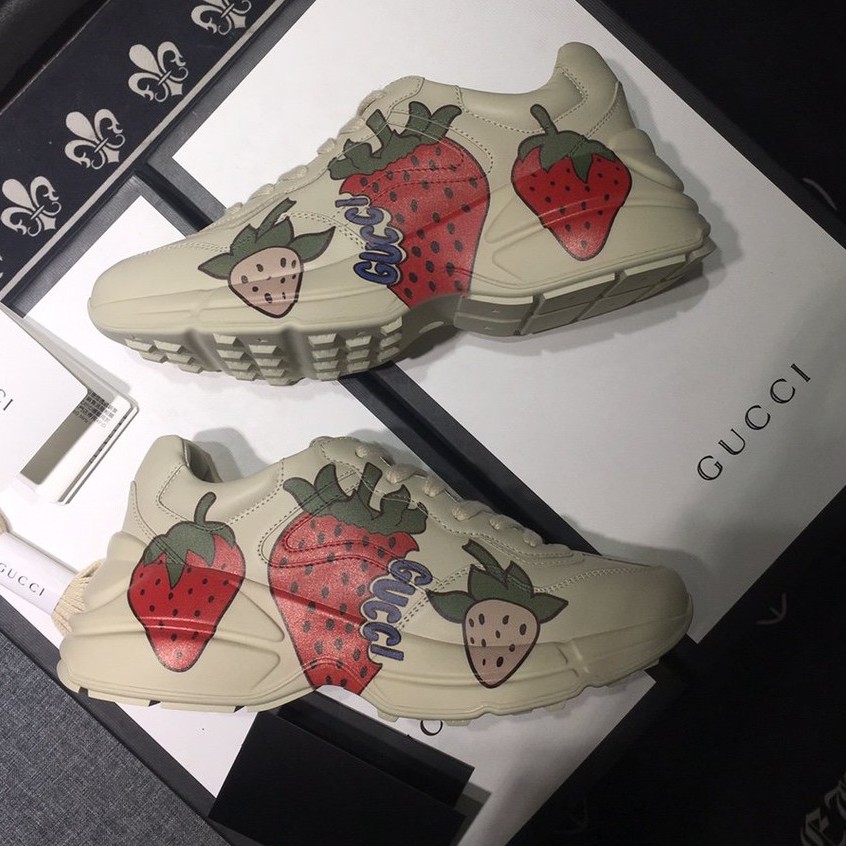 gucci strawberry shoes