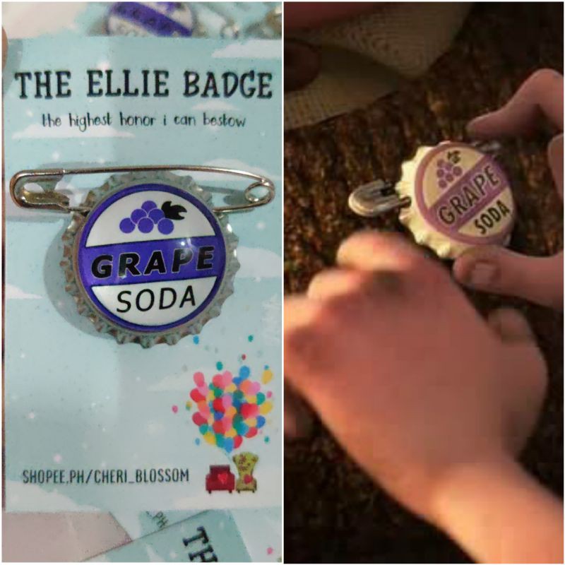 UP Ellie Badge Grape Soda Bottle Cap Pin | Shopee Philippines