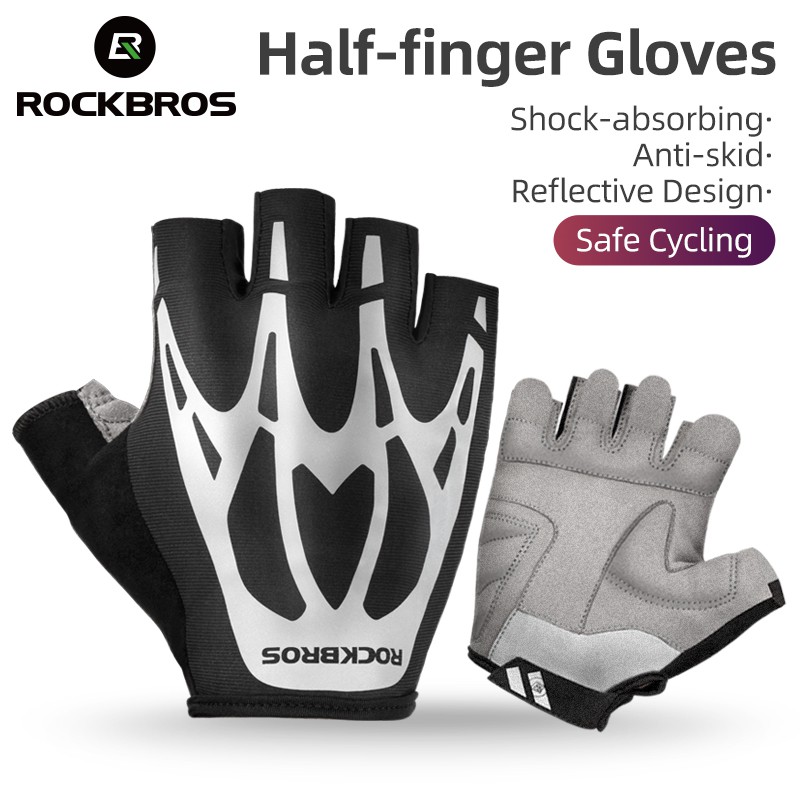 reflective cycling gloves