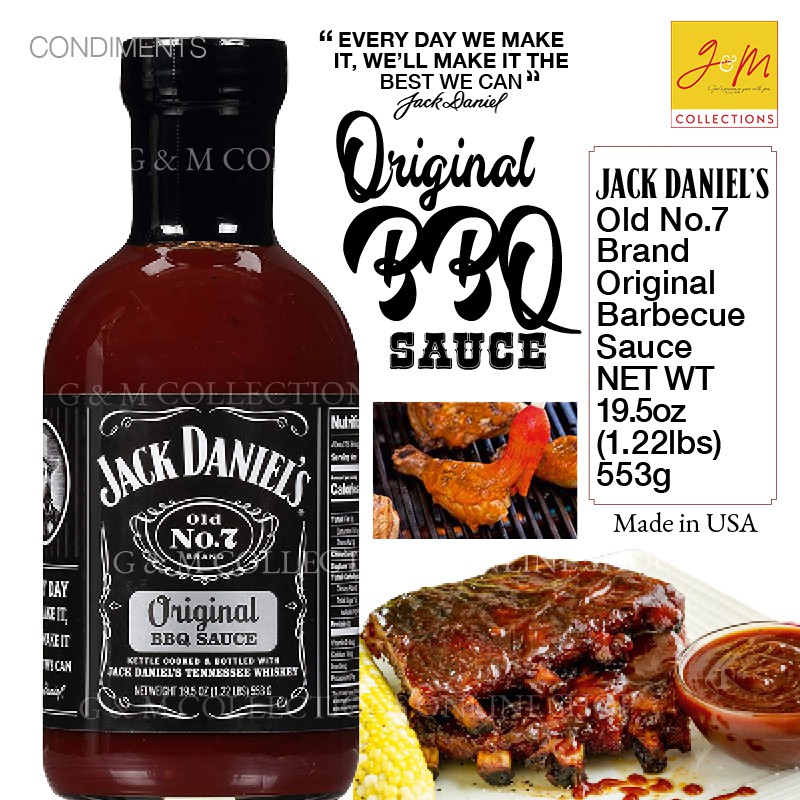 Jack Daniel's No.7 Original Barbecue Sauce 19.5oz (1.22lbs) 553g
