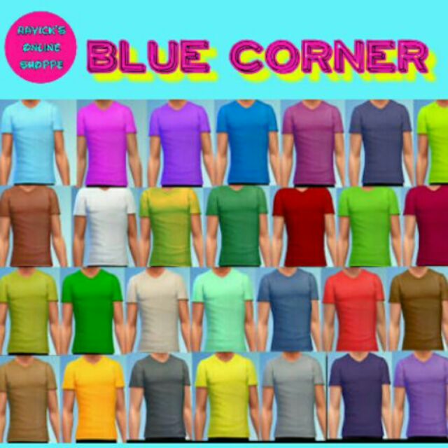 blue corner color shirt online