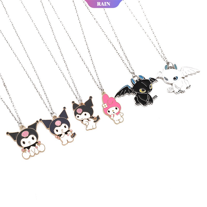 Cartoon Cute Sanrio Kuromi My Melody Light &night Fury Kawaii Alloy 