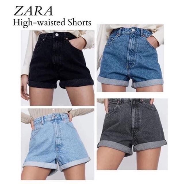 mom jean shorts zara