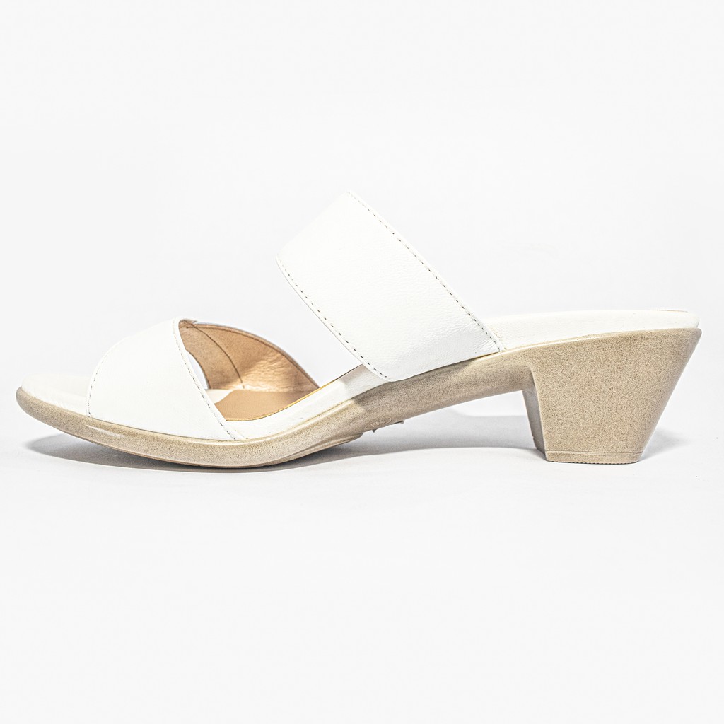 white women's sandals heel
