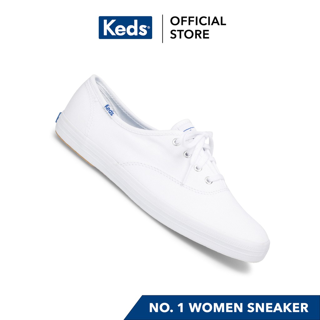 keds champion canvas white plimsoll shoes