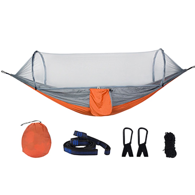 Camping Hammock with Mosquito Net Pop-Up Light Portable Outdoor ...