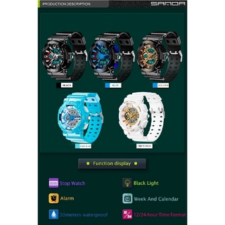 ◕Casio same style G shock Mens Digital watch Gold White Watches G Style Watch Waterproof Sport S Sho #9