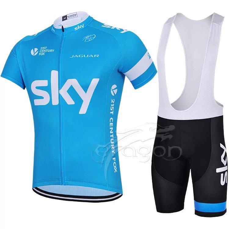 sky blue cycling jersey