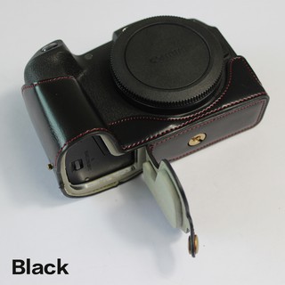 PU Leather Camera Bag Half Body Case For Canon EOS RP Camera Bottom Cover With wrist strap #7