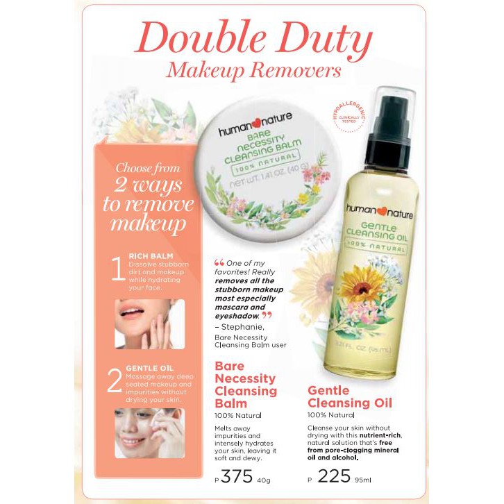 human nature oil cleanser
