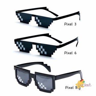 lucket Spoof Polygonal Thug Life Sunglasses Mosaic 8Pixel SunGlass #3