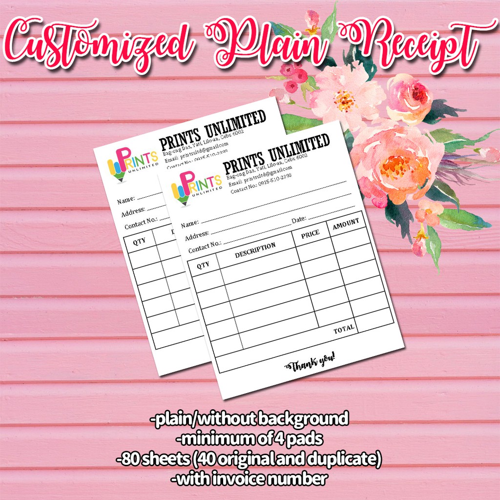 customized-personalized-plain-receipt-shopee-philippines