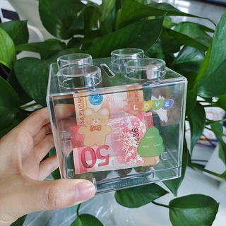 Korea Money Coin Bank Ins Building Block Money Saving Box Piggy Bank Children Change Box Money