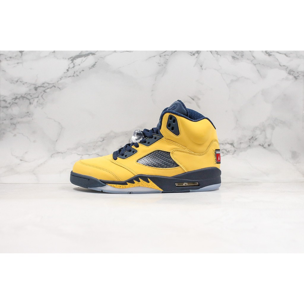 jordan 5 michigan yellow
