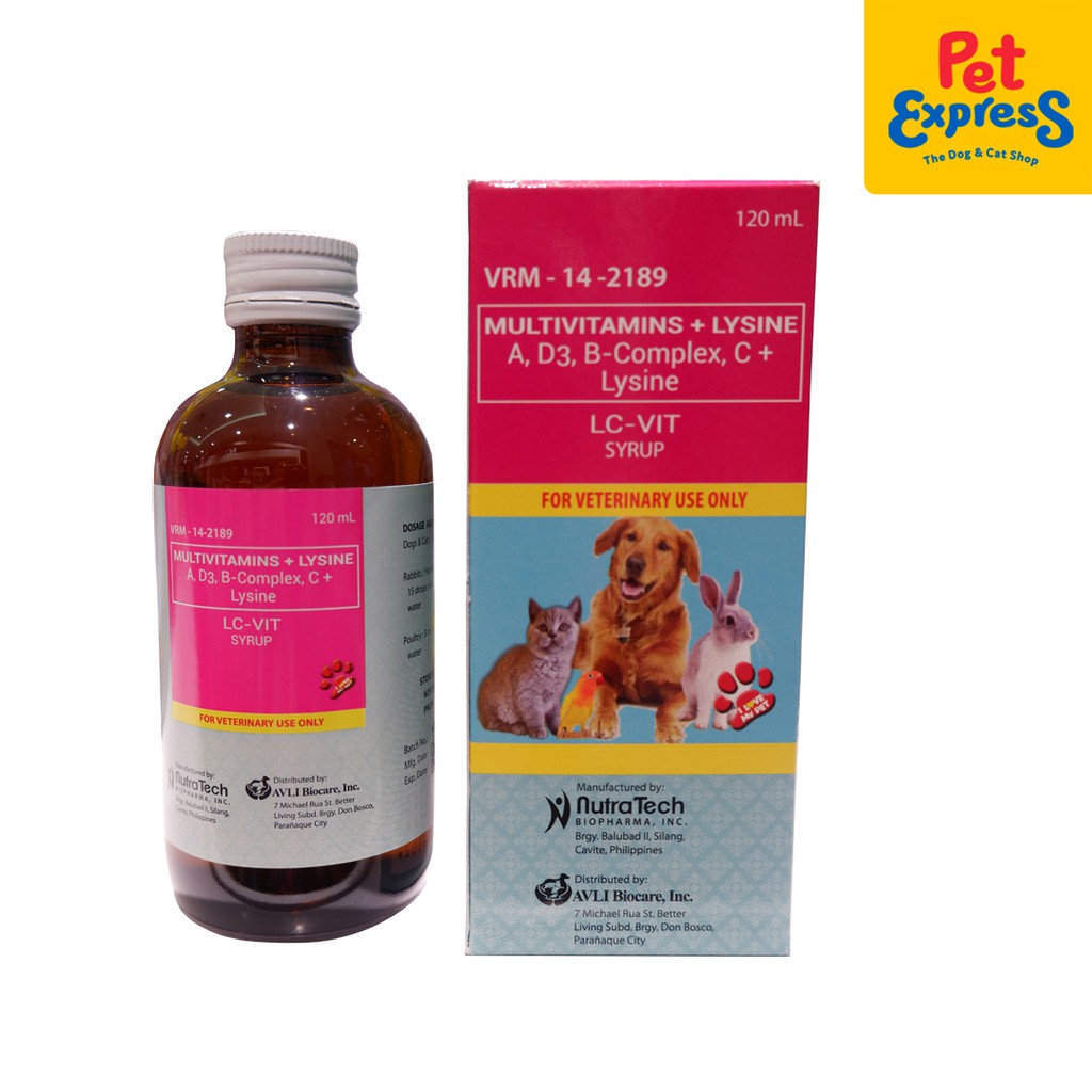 LC-Vit Pet Multivitamins in Syrup 120ml | Shopee Philippines