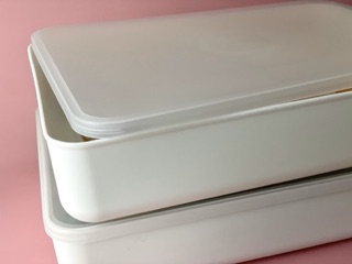 2 Storage Box Plastic White Organizer with Lid | Shopee Philippines