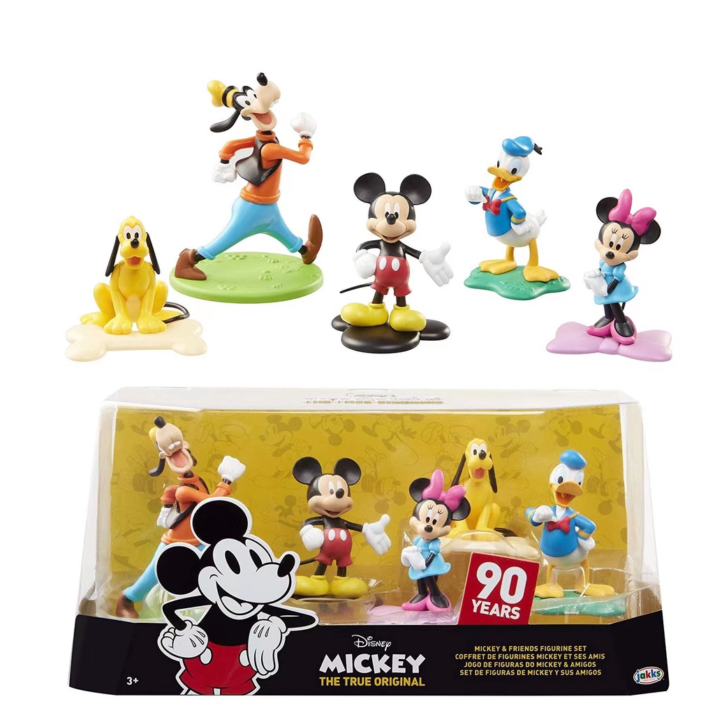 Mickey Mouse Clubhouse Mickey Minnie Goofy Donald Duck Figurines Set 90 ...