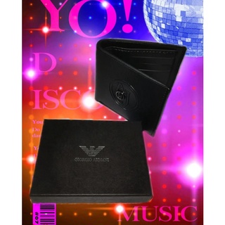 Mens Leather Wallet  3 Sides 2 Fold Coin Purse + Box #1