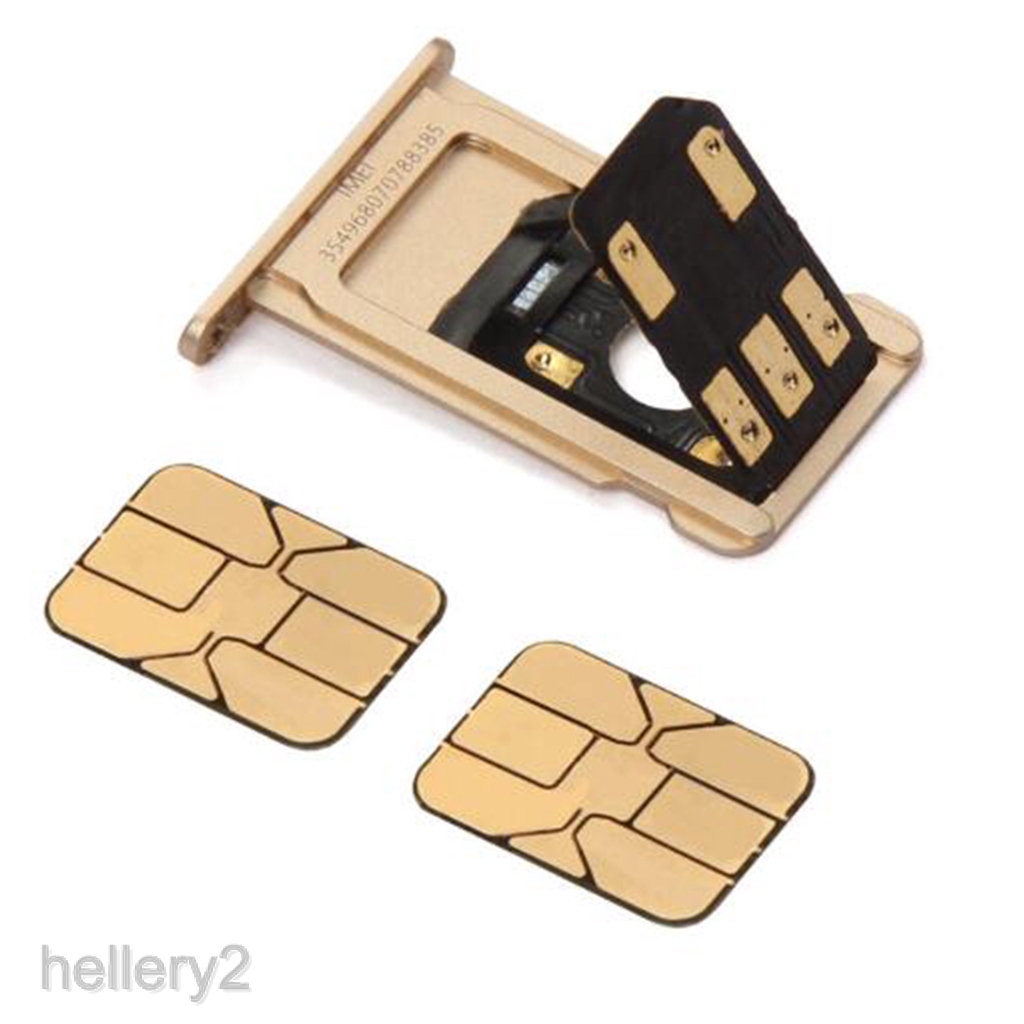 Dual Sim Card Double Adapter Convertor For Iphone 5 Se 6 Shopee Philippines