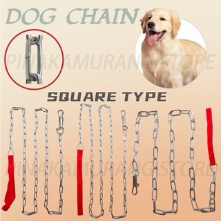 COD Dog Chain Square Dog Chain Dog Leash Kadena ng aso Small / Medium / Large Pinakamurang store