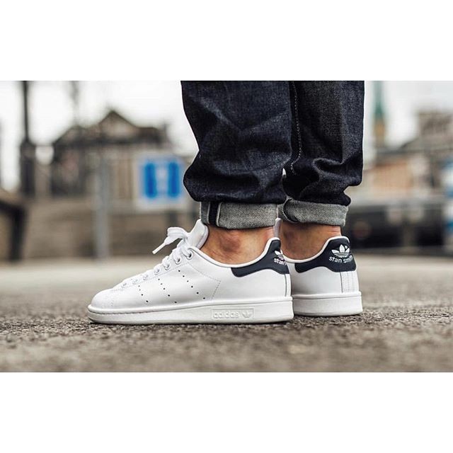 adidas originals stan smith navy blue sneakers