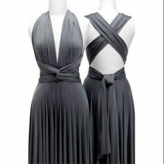 dark grey infinity dress (Dark Gray) dark gray bridesmaid dresses