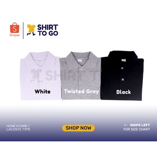 (BEST SELLERS) SOFTEX Polo Shirt for Men and Women BLACK WHITE GRAY #4