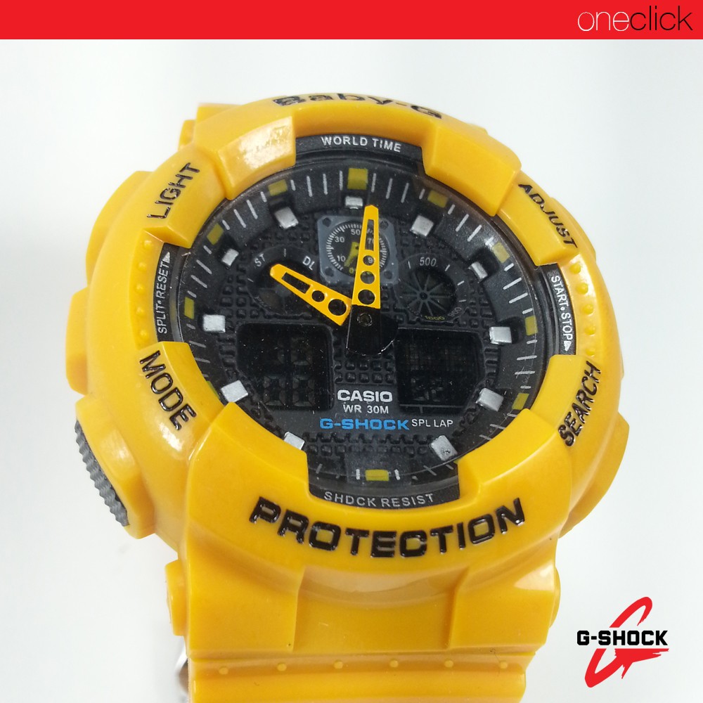 baby g yellow watch