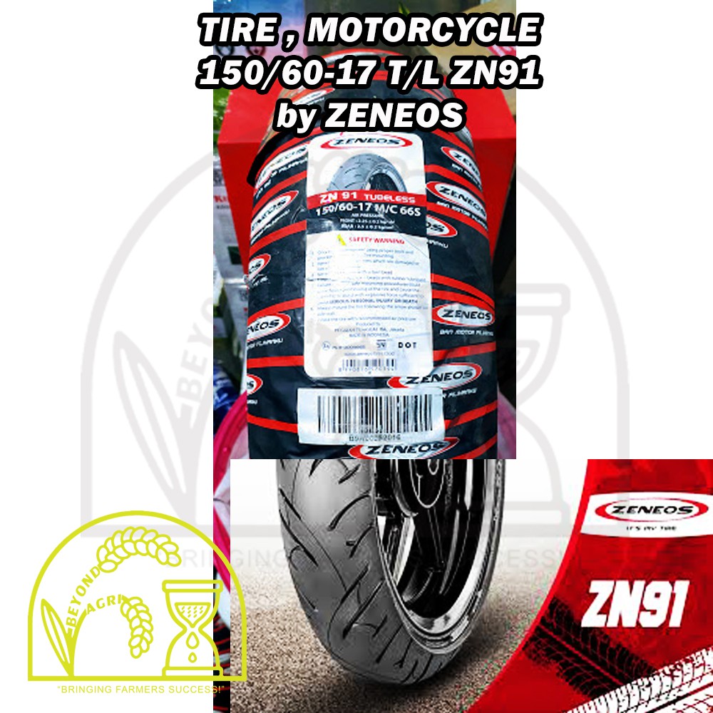 Tubeless Motorcycle Tire 110 70 17 150 60 17 1 70 17 130 60 17 By Zeneos Zn91 Shopee Philippines