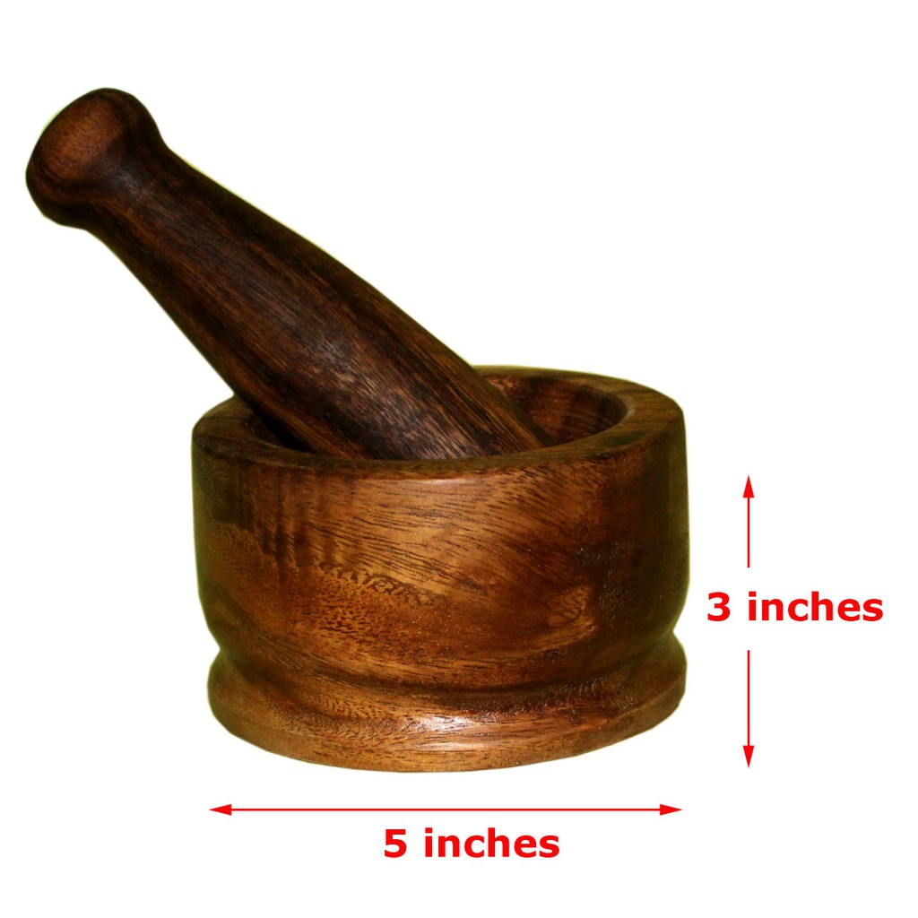 Wooden Mortar and Pestle Dikdikan 3x5x5 inches Shopee Philippines