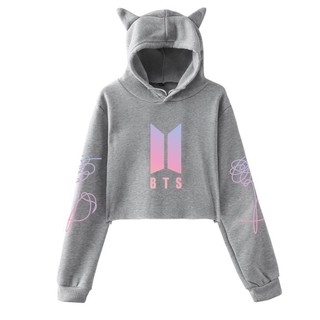 crop top hoodie shopee