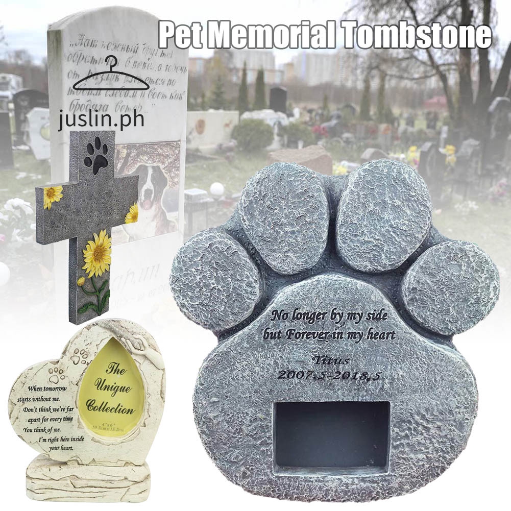 Paw Print Pet Memorial Stone Puppy 
