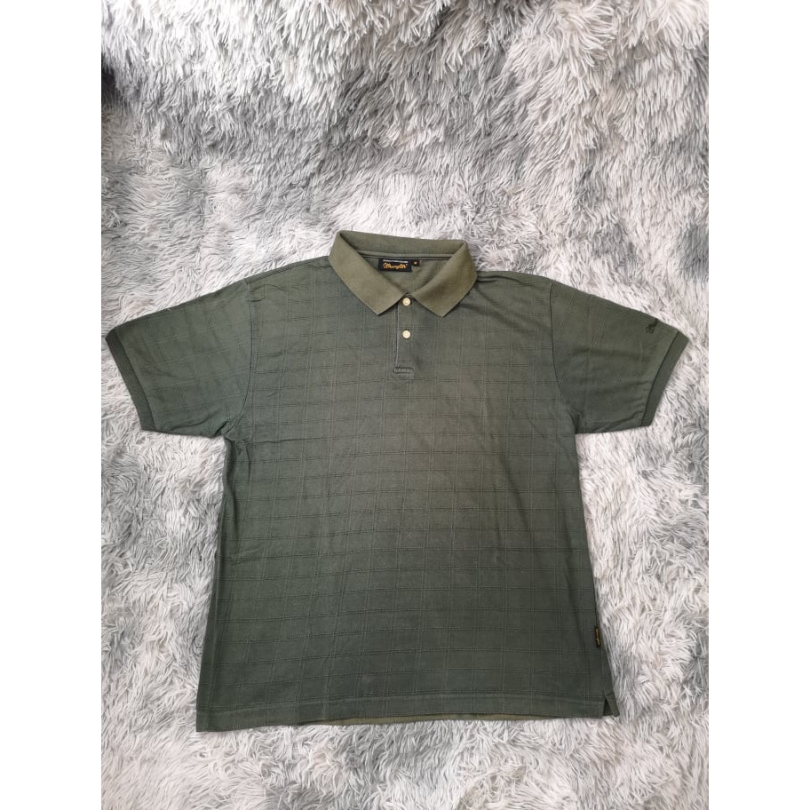 Wrangler Moss Green Polo Shirt | Shopee Philippines