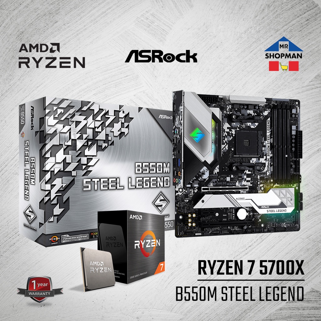 Ryzen5 5600x b550 steel regend
