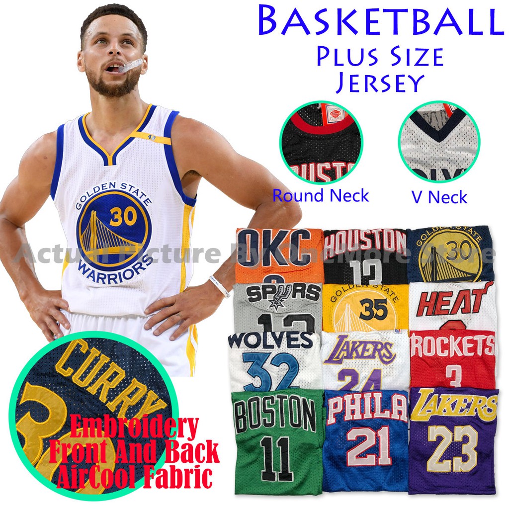 plus size nba jerseys