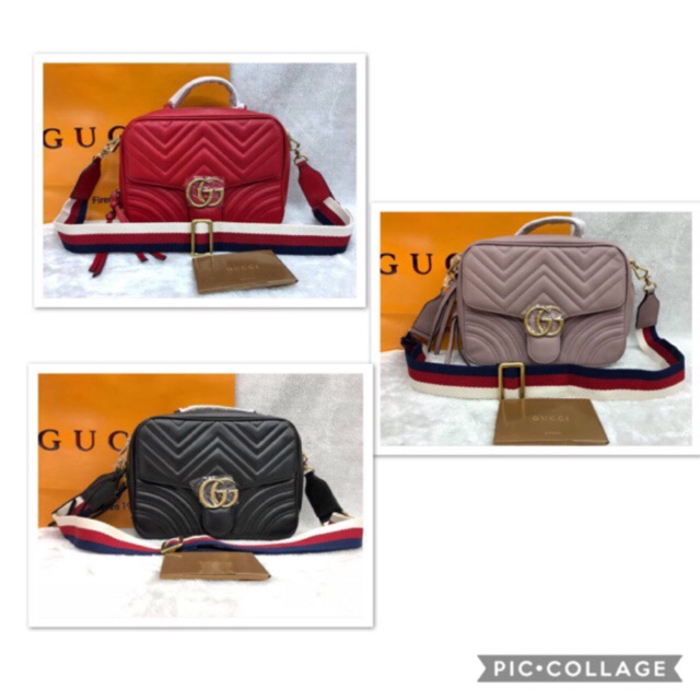 gucci marmont web strap
