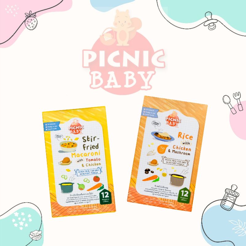 Picnic Natural Baby Food - Porridge Set for 12months & up (2 variants ...