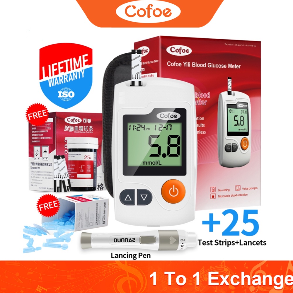 Cofoe Yili Blood Glucose Meter Diabetes Blood Sugar Tester