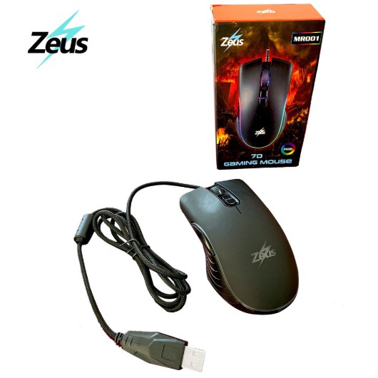 Zeus MR001 ( Z - Lance Head ) Wired Gaming Mouse RGB Backlight Gaming