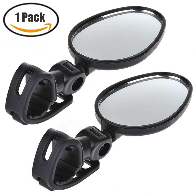 1Pc 360° Adjustable Bike MTB Handlebar Wide Angle Rear Mirrors/Flexible
