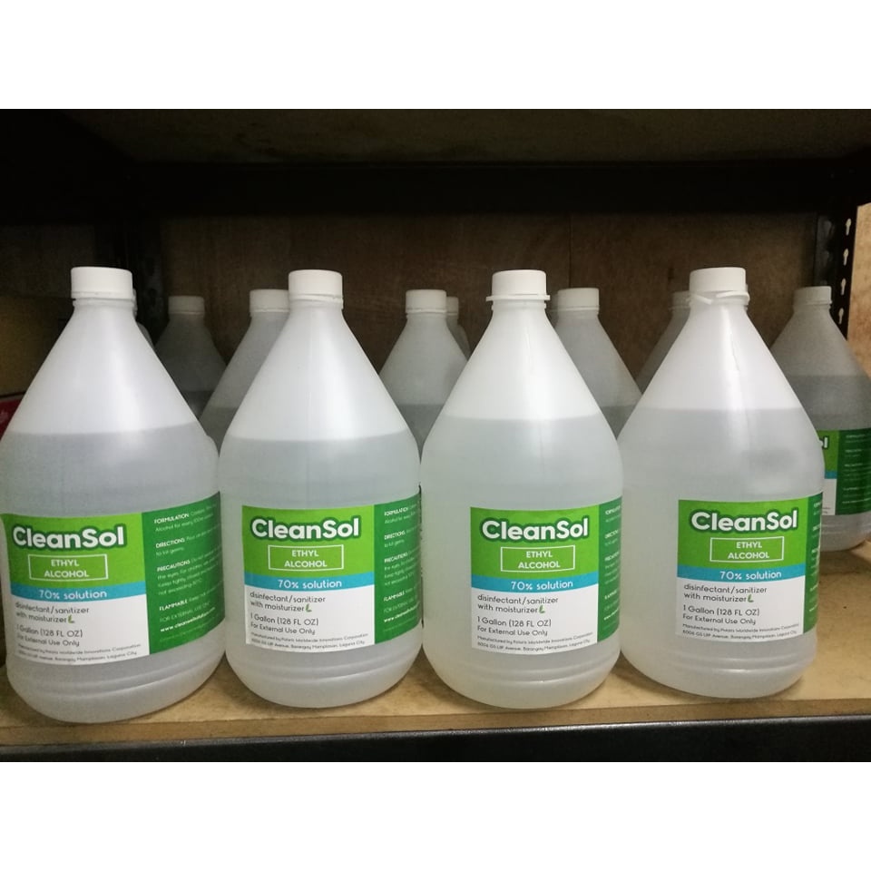 CleanSol 70% Ethyl Alcohol & Moisturizer - 1 Gallon | Shopee Philippines