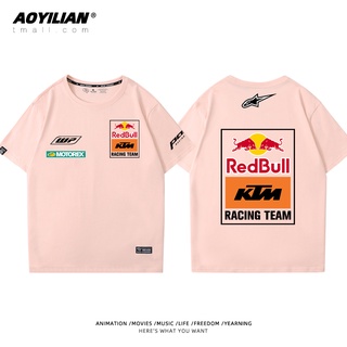 MOTOGP RedBull KTM competition motorcycle short-sleeved off-road outdoor RC390 DUKE 250 790 890 ADVENTURE 250 790 390 SUPER DUKE R 1290 SUPER ADVENTURE 1290 cycling jersey cotton loose T-shirt #2