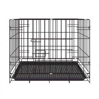 Pet Cages Dog Cat Foldable Poop Tray Black iron wire M/L/XL